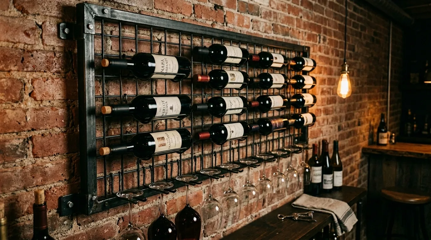 Use wall space to keep floors clear